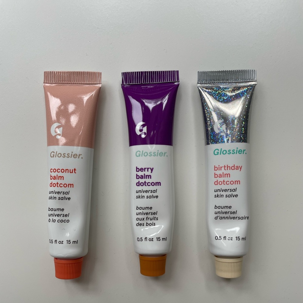 Glossier Balm Dotcom - Coconut, Berry & Birthday Cake